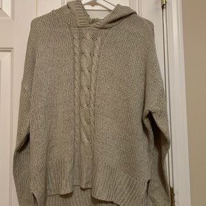 RD style khaki hooded sweater